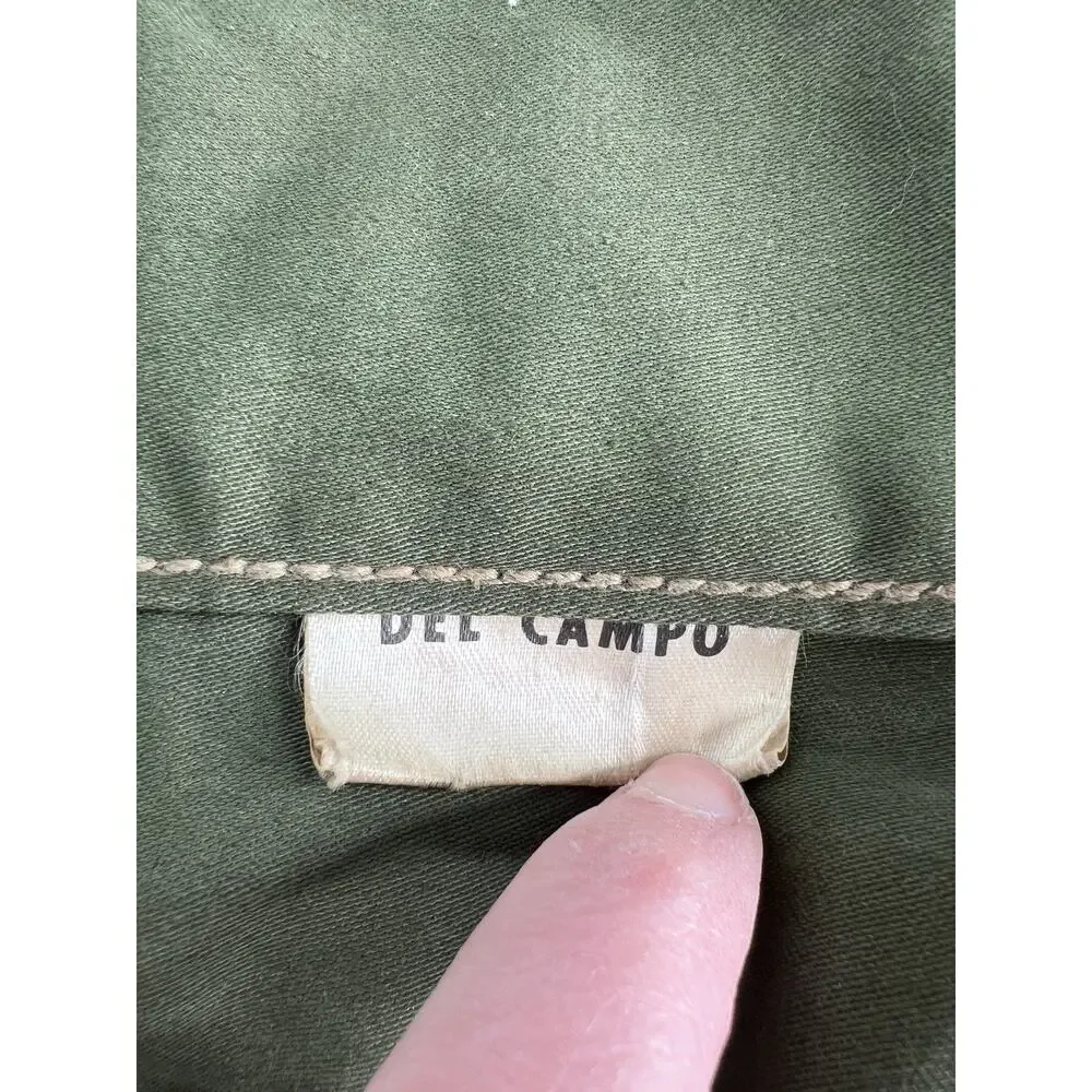 Vintage Del Campo Military Rucksack Pack Bag Olive No Straps